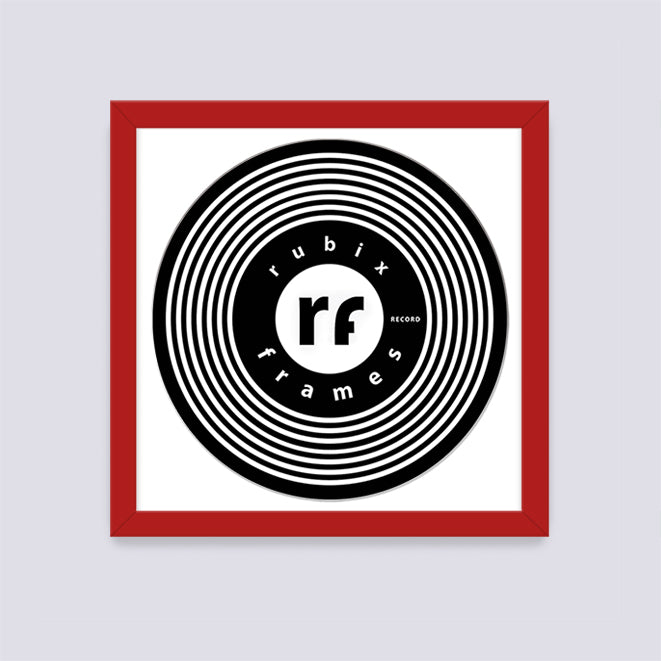 Dark Red Record Disc Frame