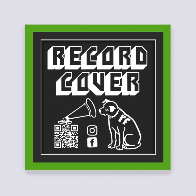Green Record Cover Frame