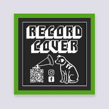 Green Record Cover Frame
