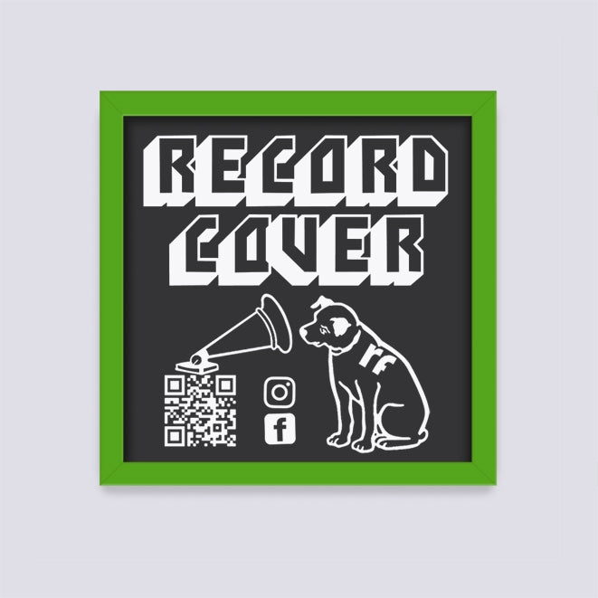 Green Record Cover Frame