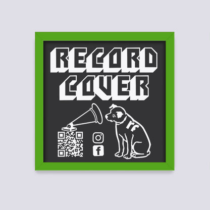 Green Record Cover Frame