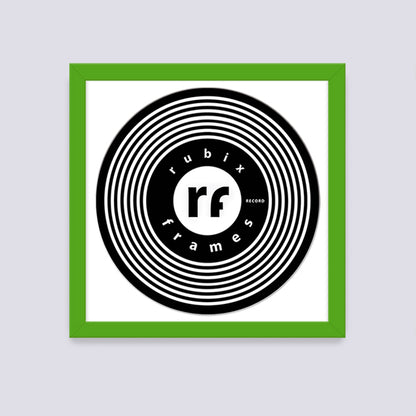 Green Record Disc Frame