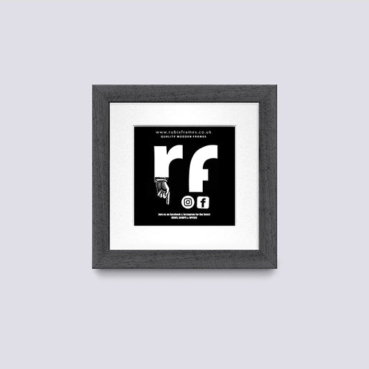 Dark Grey (Wood Grain) CD Single 'Cover or Disc' Frame