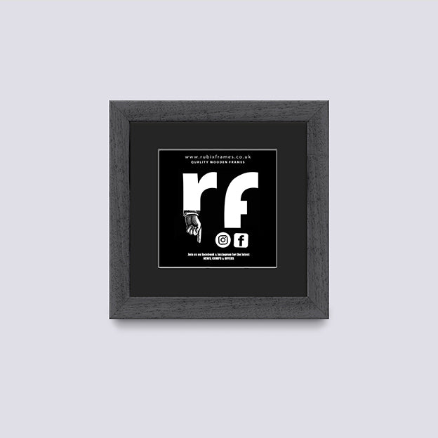 Dark Grey (Wood Grain) CD Single 'Cover or Disc' Frame