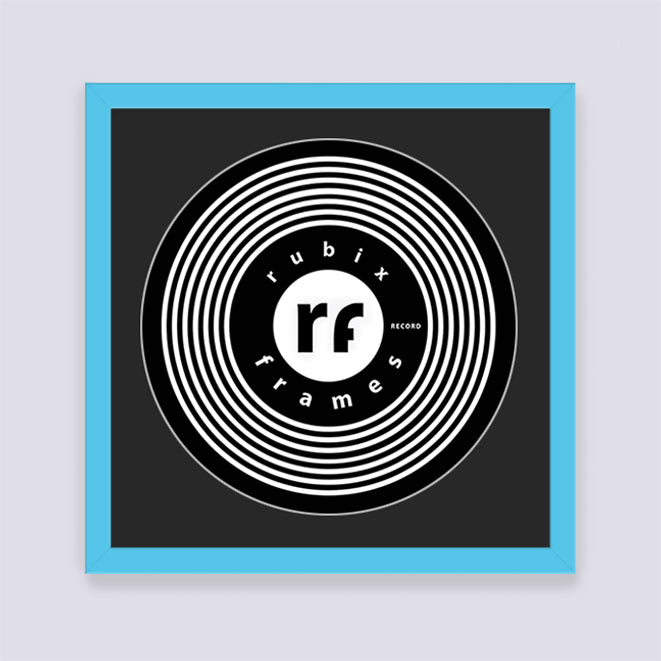 Light Blue Record Disc Frame