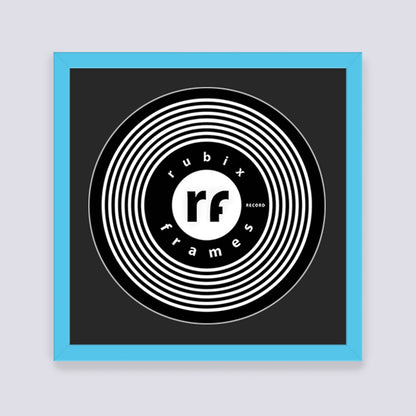 Light Blue Record Disc Frame