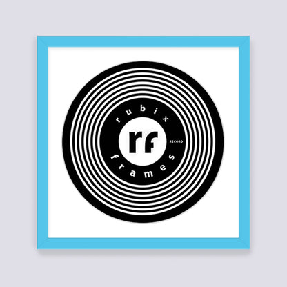 Light Blue Record Disc Frame