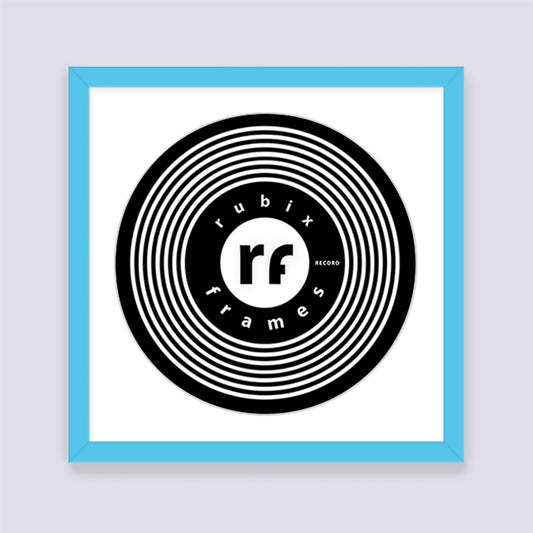 Light Blue Record Disc Frame