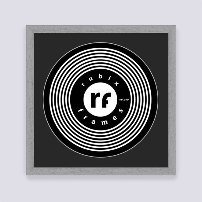Light Grey (Wood Grain) Record Disc Frame