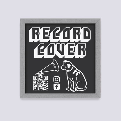 Light Grey (Wood Grain) Record Cover Frame