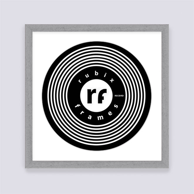 Light Grey (Wood Grain) Record Disc Frame