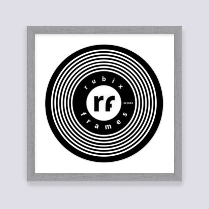 Light Grey (Wood Grain) Record Disc Frame