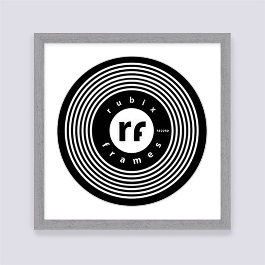 Light Grey (Wood Grain) Record Disc Frame