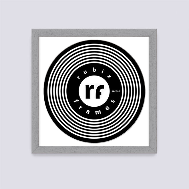 Light Grey (Wood Grain) Record Disc Frame