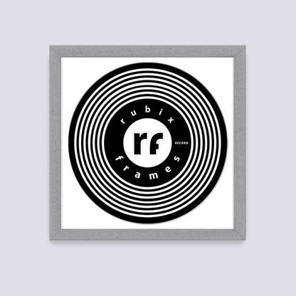 Light Grey (Wood Grain) Record Disc Frame