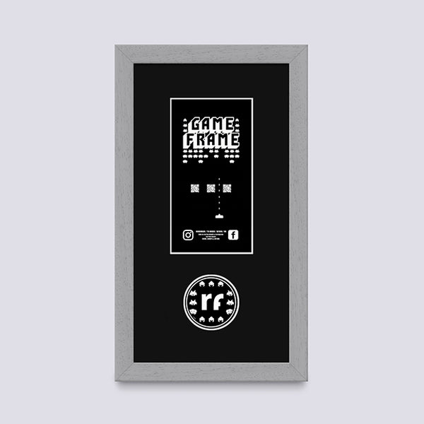 Grey - Light (Wood Grain) PLAYSTATION Frame