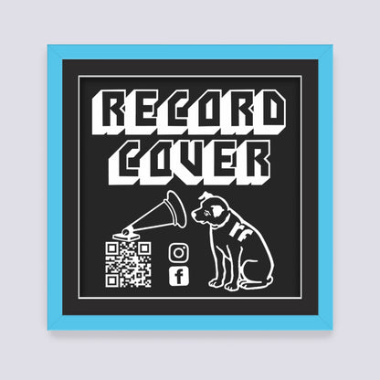 Light Blue Record Cover Frame