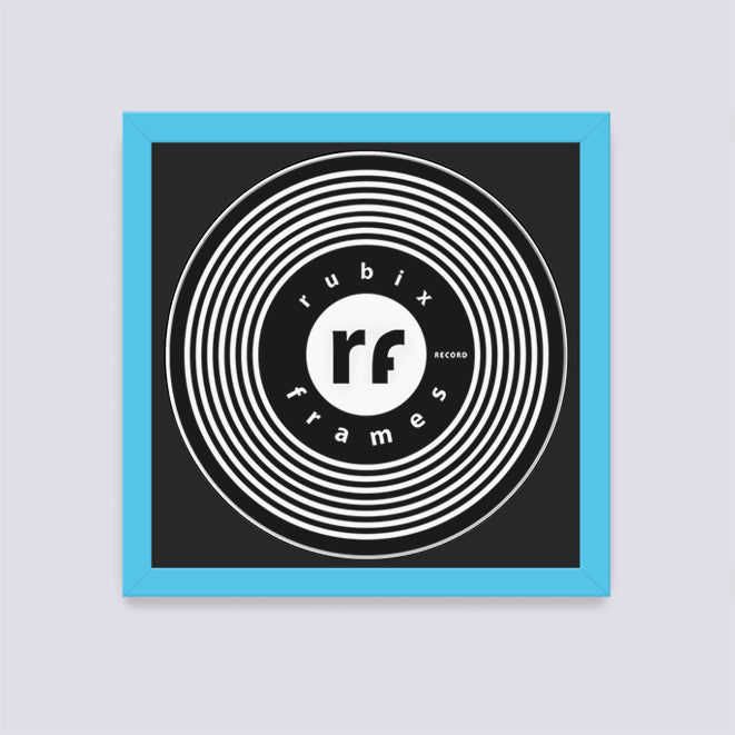 Light Blue Record Disc Frame