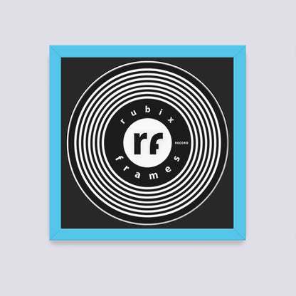 Light Blue Record Disc Frame