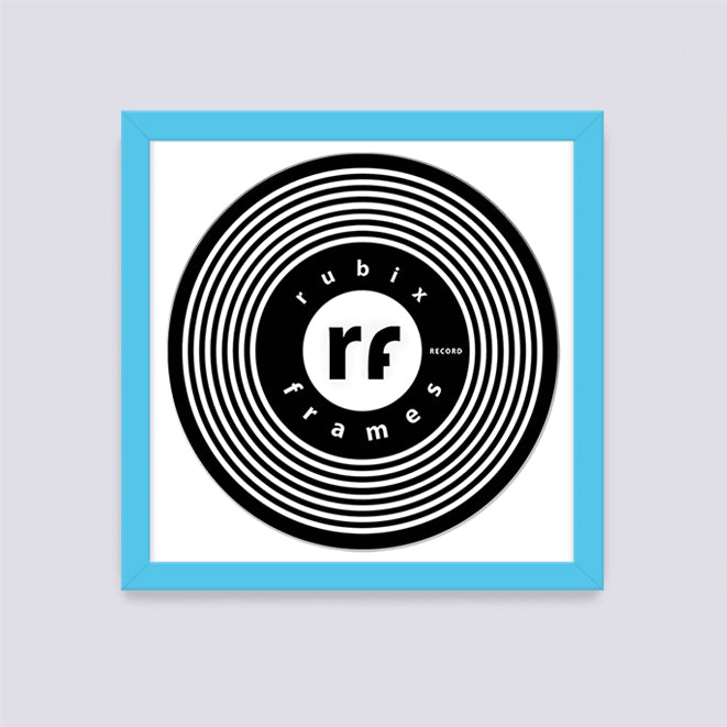 Light Blue Record Disc Frame