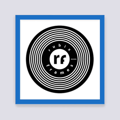 Medium Blue Record Disc Frame