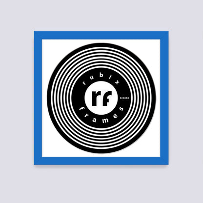 Medium Blue Record Disc Frame