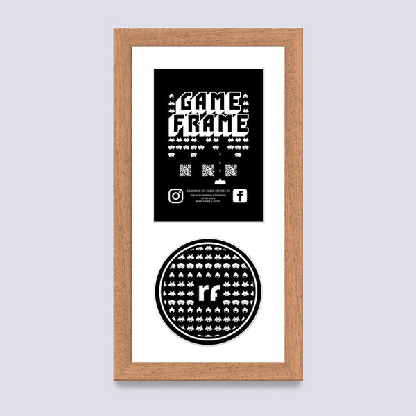 Wood Oak Finish NINTENDO Game Frame – Rubix Frames