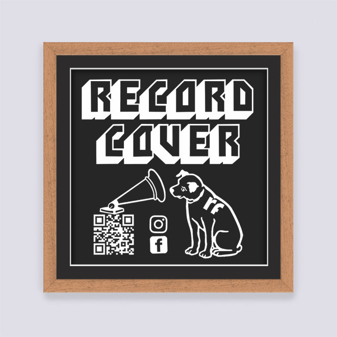 Wood Oak Finish Record Cover Frame
