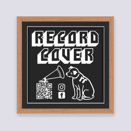 Wood Oak Finish Record Cover Frame