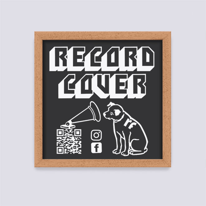 Wood Oak Finish Record Cover Frame
