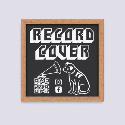 Wood Oak Finish Record Cover Frame