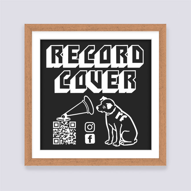 Wood Oak Finish Record Cover Frame