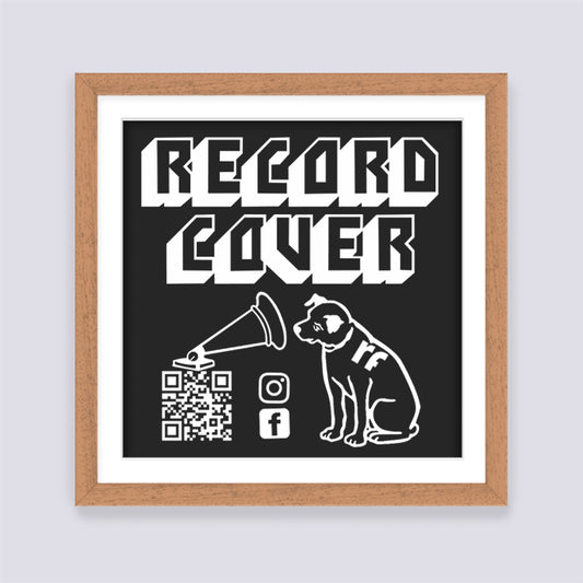 Wood Oak Finish Record Cover Frame