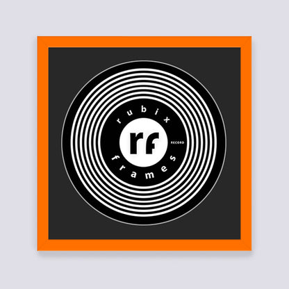 Orange Record Disc Frame