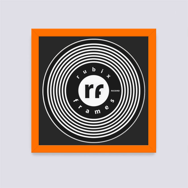 Orange Record Disc Frame