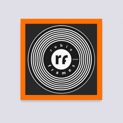 Orange Record Disc Frame