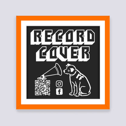Orange Record Cover Frame