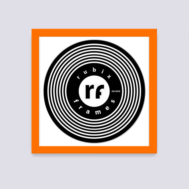 Orange Record Disc Frame