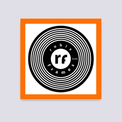 Orange Record Disc Frame
