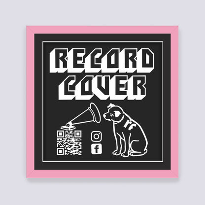 Pink Record Cover Frame