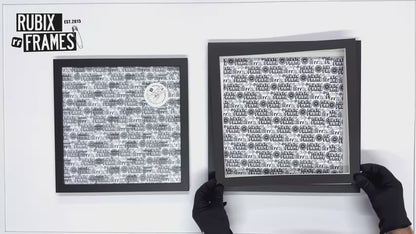 Black Record Cover Frame
