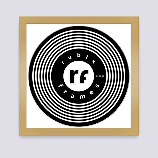 Gold Vinyl Record Frame