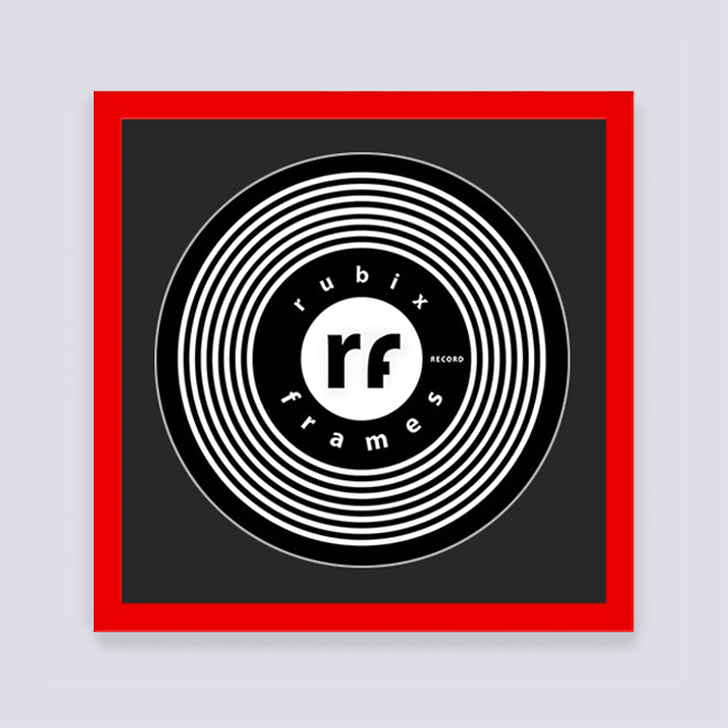 Red Record Disc Frame