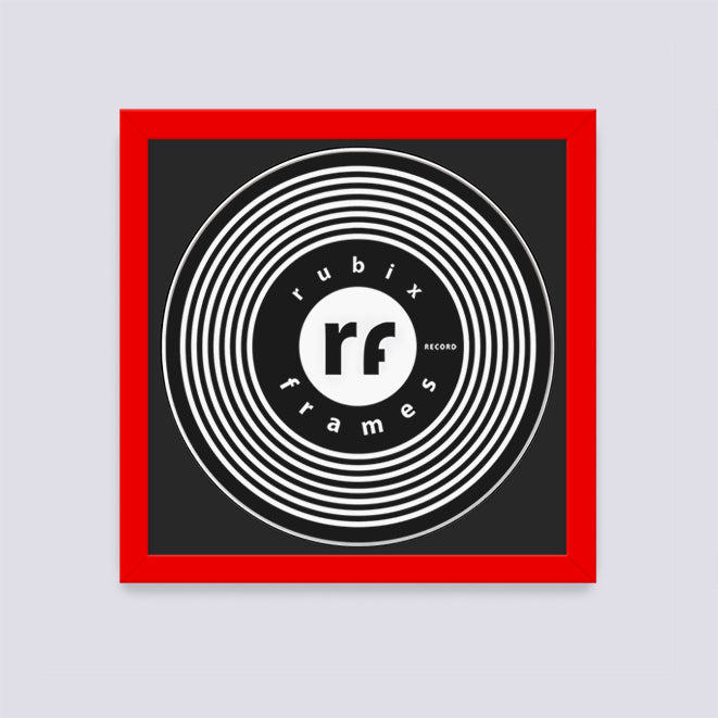 Red Record Disc Frame