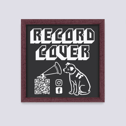 Wood Walnut Finish Record Cover Frame