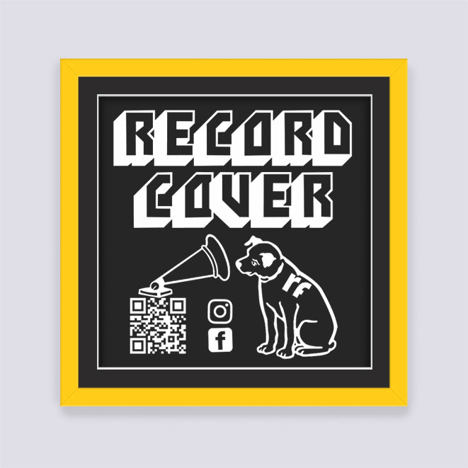 Yellow Record Cover Frame