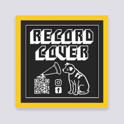 Yellow Record Cover Frame