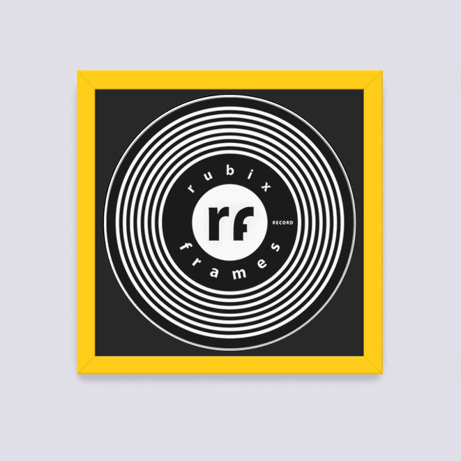 Yellow Record Disc Frame