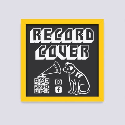 Yellow Record Cover Frame