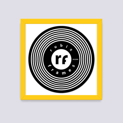 Yellow Record Disc Frame